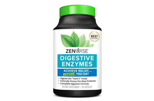 Bottle of Zenwise Digestive Enzymes for Free from Walmart
