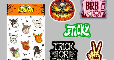 Boo! Free Halloween Sticker Pack from Sticker Mule