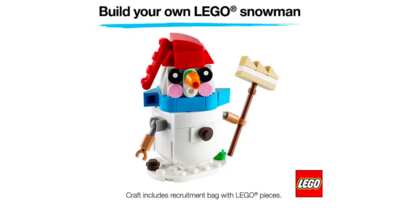 A Fun Winter Project! Free LEGO Snowman at JCPenney