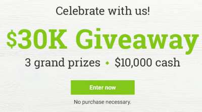 Enter the Vitacost $30k Giveaway for a chance to win $10,000! 