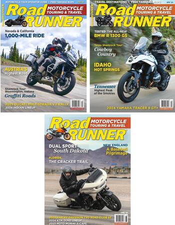Free Subscription to RoadRUNNER Motorcycle Touring & Travel Mag!