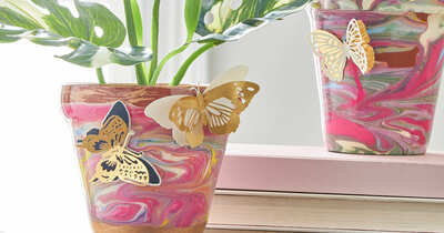 Free Marbled Paint Pour Pots Craft Event at Michaels - Feb 18th