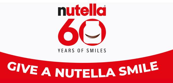Give A Nutella Smile Social Sweepstakes!