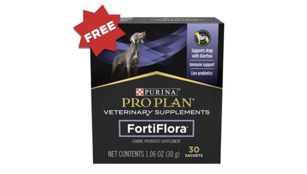 Happy Tummy, Happy Pup! Get FREE Purina FortiFlora Probiotics!