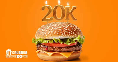 Grubhub's 20th Anniversary Extravaganza – 20,000 Free Items!