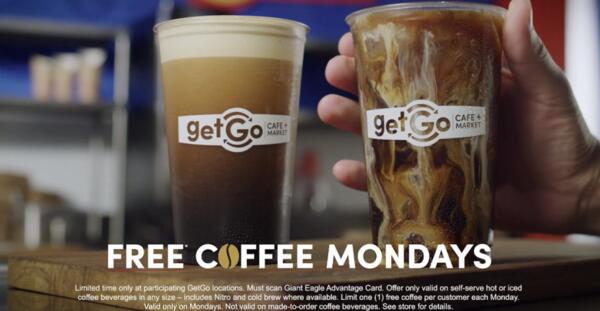 Make Mondays Brew-tiful with Free Coffee at GetGo!