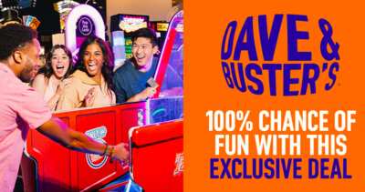 Good Food, Good Times: Free Appetizer at Dave & Buster's!