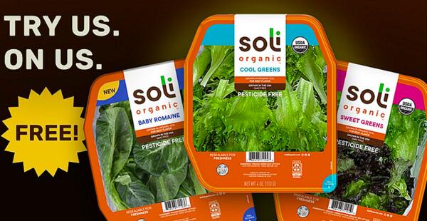 Package of Soli Organic Salad for Free After Rebate