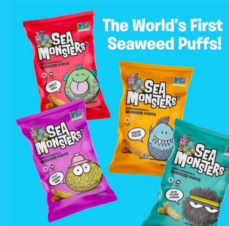 Free Sea Monsters Baked Seaweed Puffs Sample 