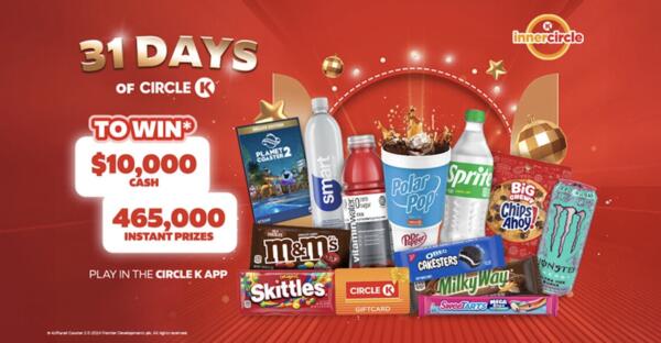 Circle K's Epic Giveaway: $10,000 Cash or Instant Prizes Could Be Yours!