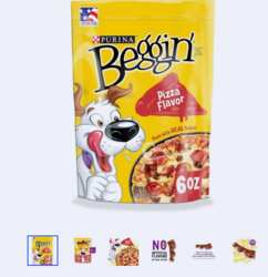 Friskies Lil' Griller or Beggin' Pizza treats are free with mypurina app.