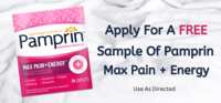 Limited Offer: Free Pamprin Max Pain + Energy Sample for Select Participants!