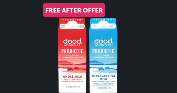 Get a Good Culture Probiotic Milk for FREE