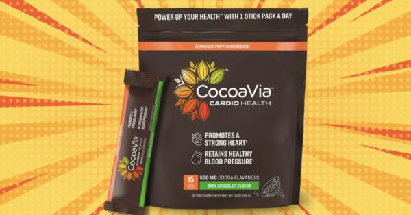 Cocoa for Your Heart: Get a Free Sample of CocoaVia Cardio Health Stick Packs!