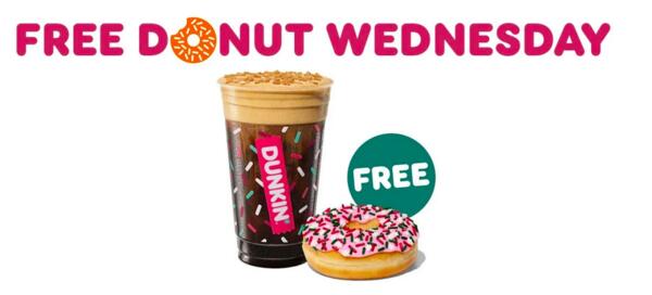 Donut Miss Out: Free Donut Every Wednesday at Dunkin'!