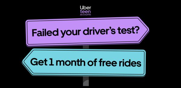 Failed the Driver’s Test? Uber Rides Are Free for a Month!