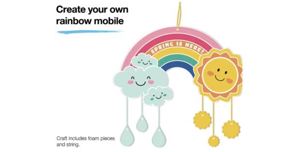 Brighten Your Day! Free Rainbow Mobile Craft Kit at JCPenney!