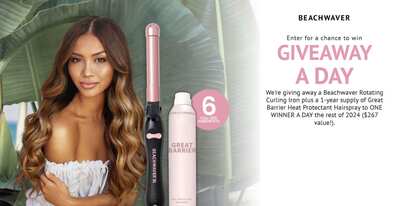 The Perfect Curl: Win a Beachwaver and Heat Protectant Hairspray!