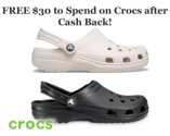 Shoe Shopping Made Easy: Free $30 to Spend on Crocs with Cash Back!