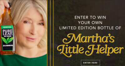 Win a One-of-a-Kind Pure Leaf Bottle Crafted by Martha Stewart!