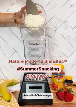 Enter to WIN the Nature Made x Blendtec Summer Snacking Giveaway!