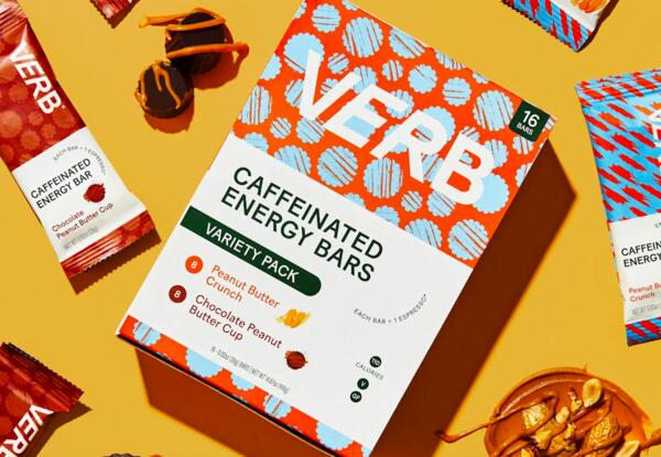 Box of Verb Caffeinated Energy Bars for Free After Rebate
