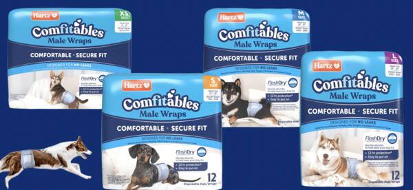 Hartz is Giving Away FREE Comfitables Male Dog Wraps – Claim Yours Now!