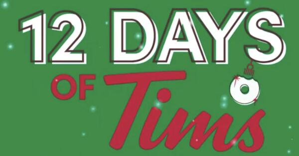 The 12 Days of Tims Are Here – Treat Yourself Daily!