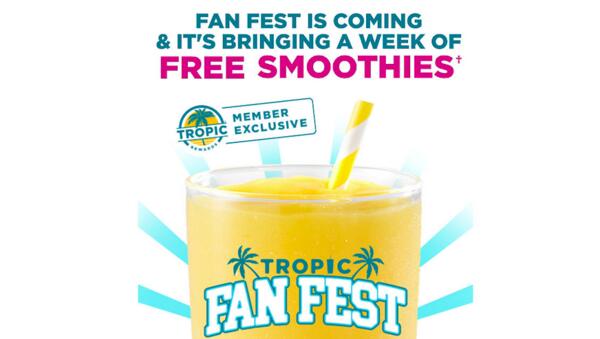 One Week of Smoothie Bliss – Free at Tropical Smoothie Cafe!