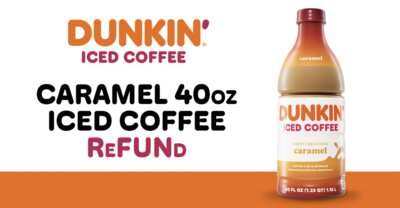 Craving Coffee? Score a Free 40 oz. Dunkin’ Caramel Iced Coffee