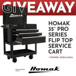 Get Organized: Win a Homak Pro Series Service Cart!