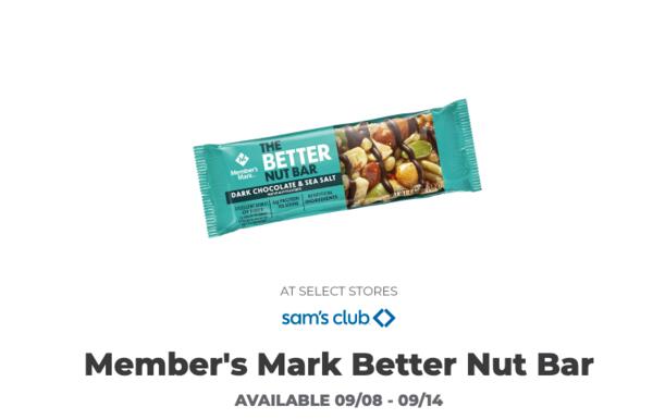 Free Member's Mark The Better Nut Bar - Sam's club