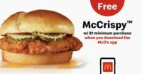 Grab a FREE McCrispy Chicken Sandwich at McDonald’s – Don’t Miss Out!